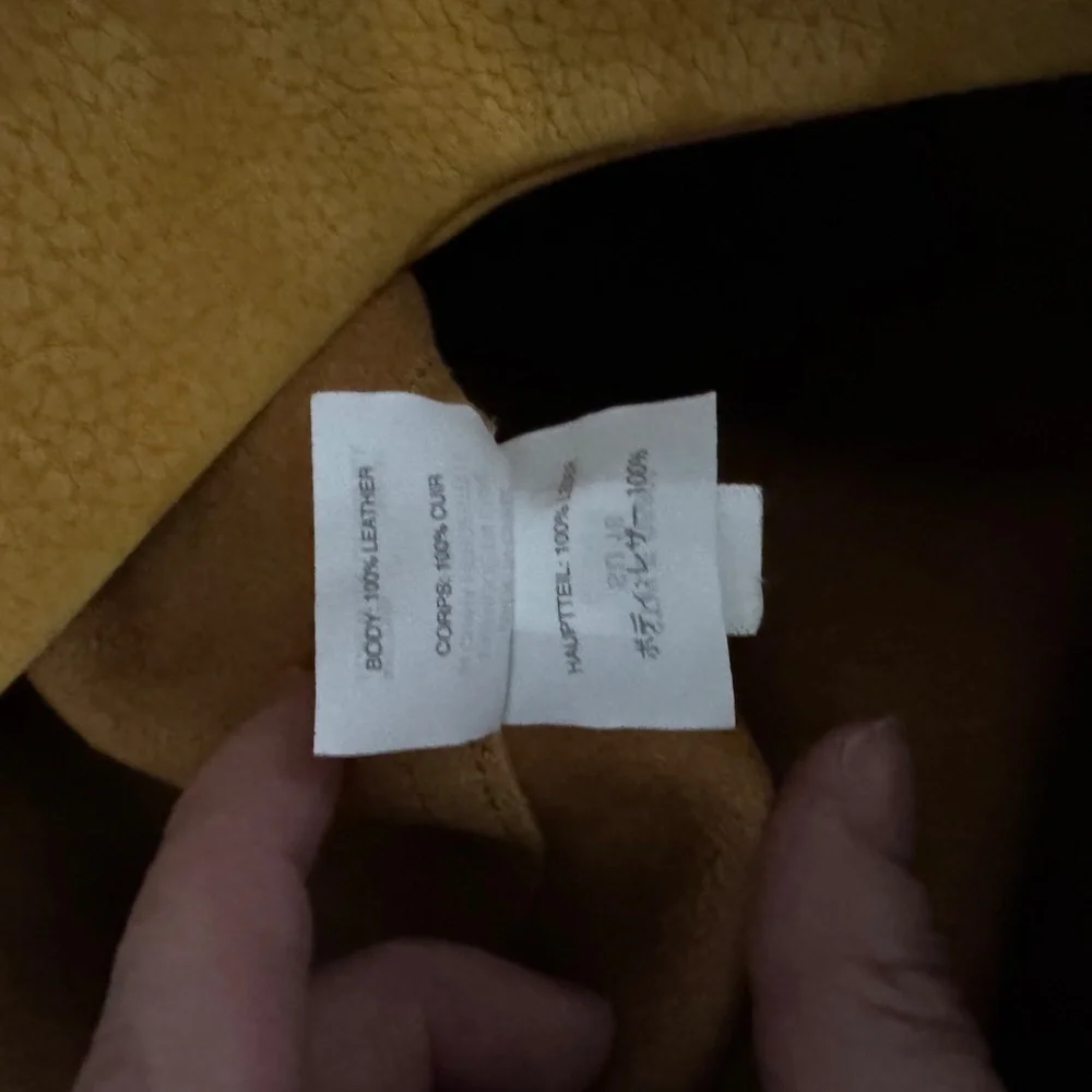 Madewell Transport Tote Mustard Suede Medium